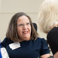 Kate Pew Wolters at the reception